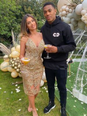 Samantha Jacquelinet former boyfriend Anthony Martial with Melanie Da Cruz.